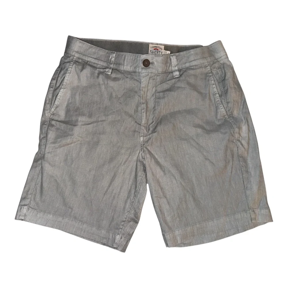 Faherty Linen Organic Cotton Shorts 30